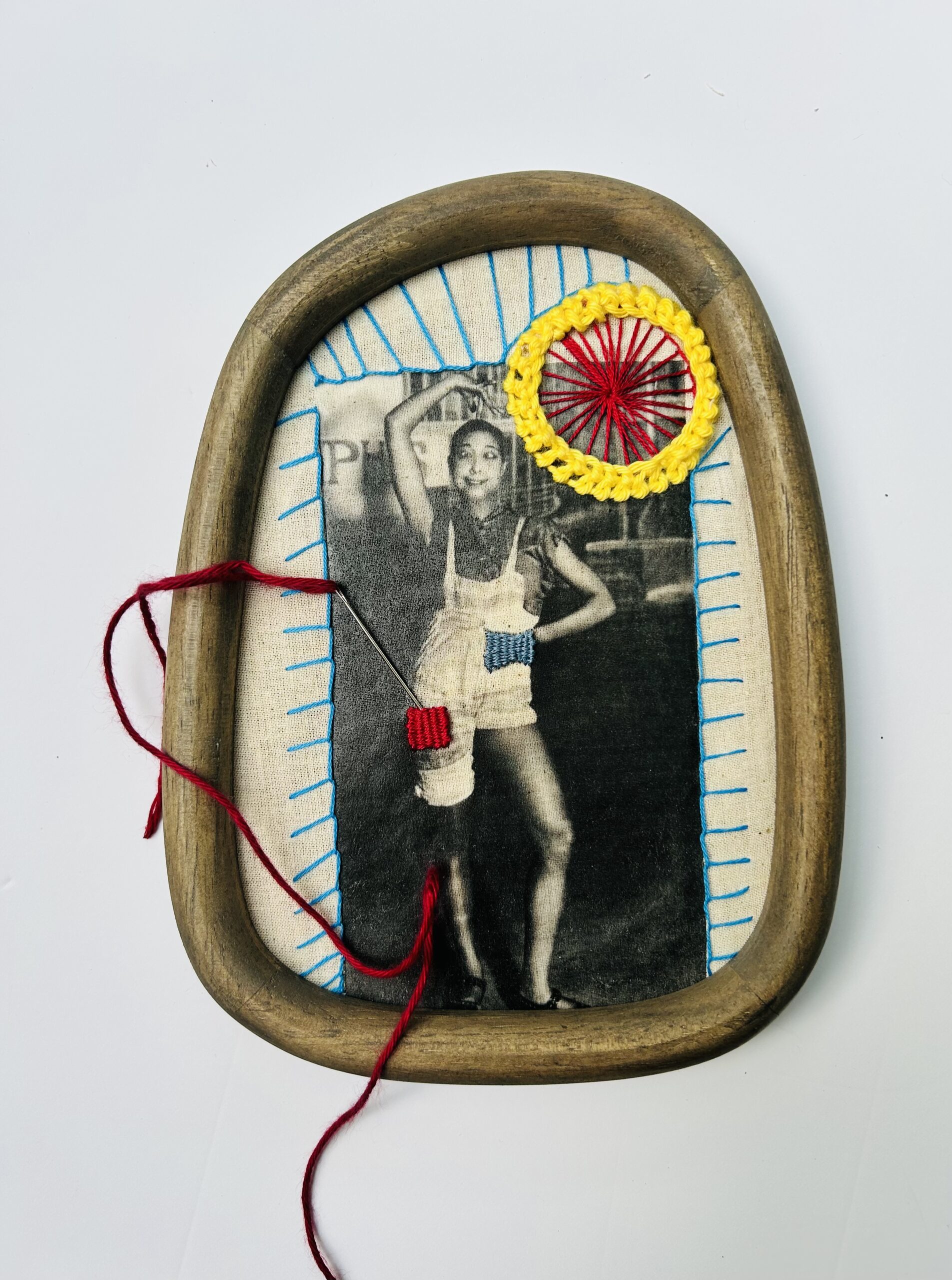 Stage Light, 2025 – Embroidered Portrait of Josephine Baker