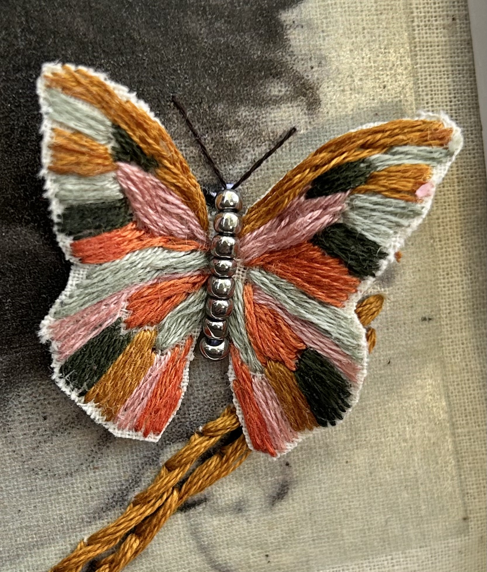 The Awakening — Butterfly Embroidery Art - Image 8