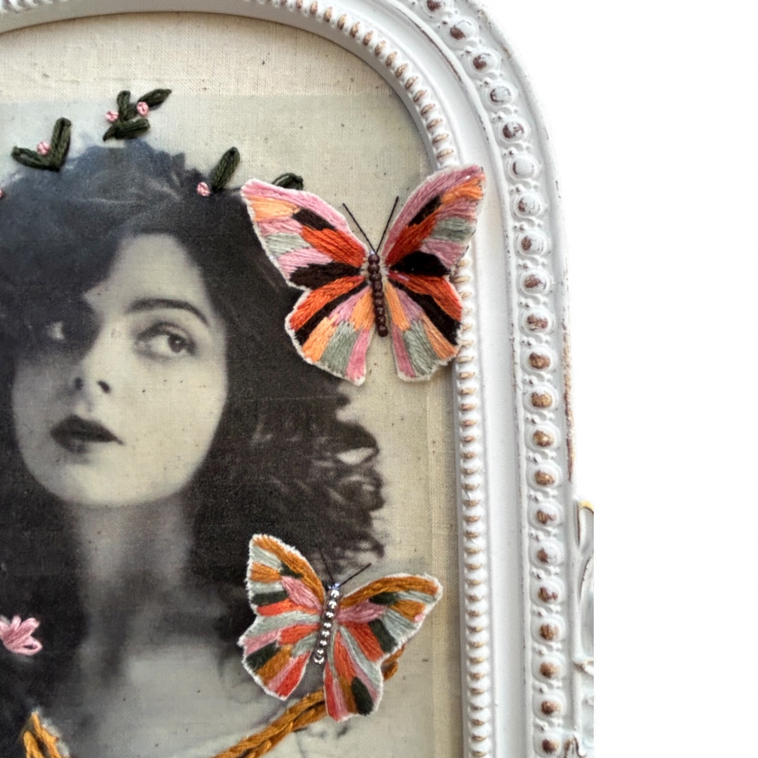 The Awakening — Butterfly Embroidery Art - Image 5