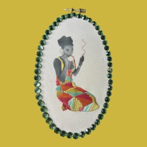 Late Night Call: Natalie (Siren Study)— Hand-Embellished Portrait