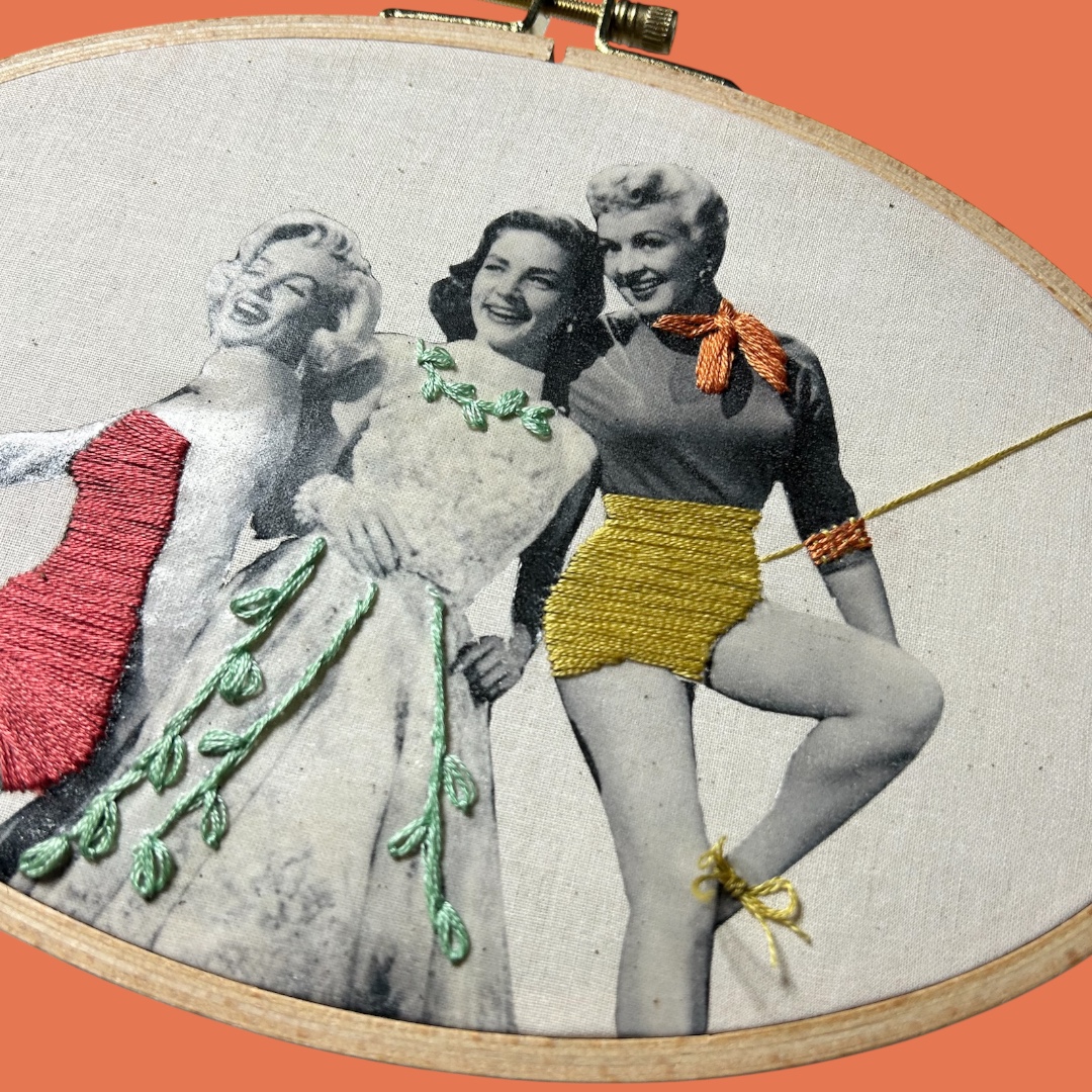 How to Marry a Millionaire — Embroidered Hollywood Trio - Image 5