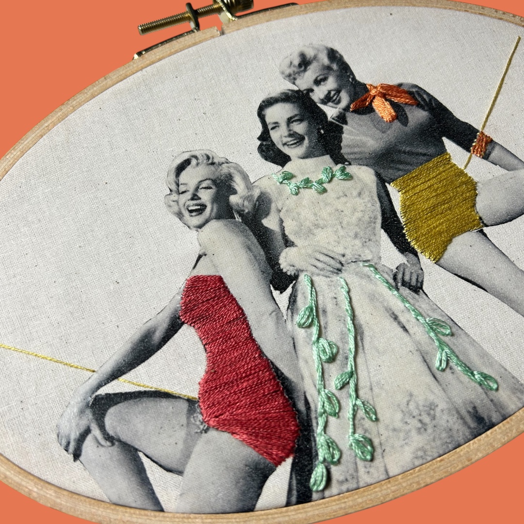 How to Marry a Millionaire — Embroidered Hollywood Trio - Image 3
