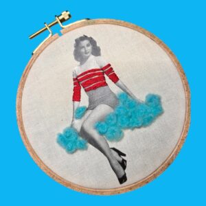 ava-gardener-surreal-vintage-portrait-embroidery-mixed-media-textile-art-with-wool-stitch-detail