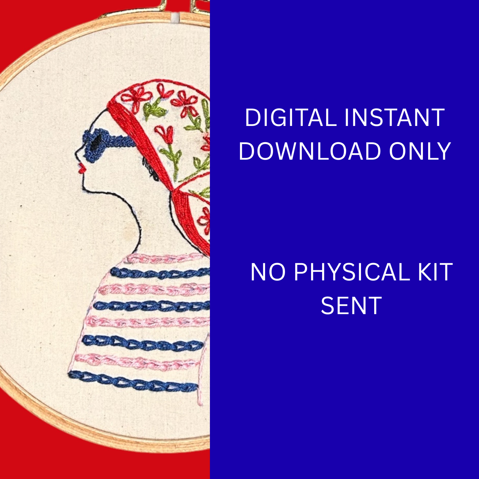 1950s Starlet Embroidery Pattern PDF | Beginner-Friendly Hand Embroidery Pattern | Instant Download - Image 2
