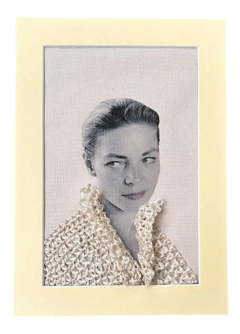Lauren Bacall — Hand-Embroidered Portrait