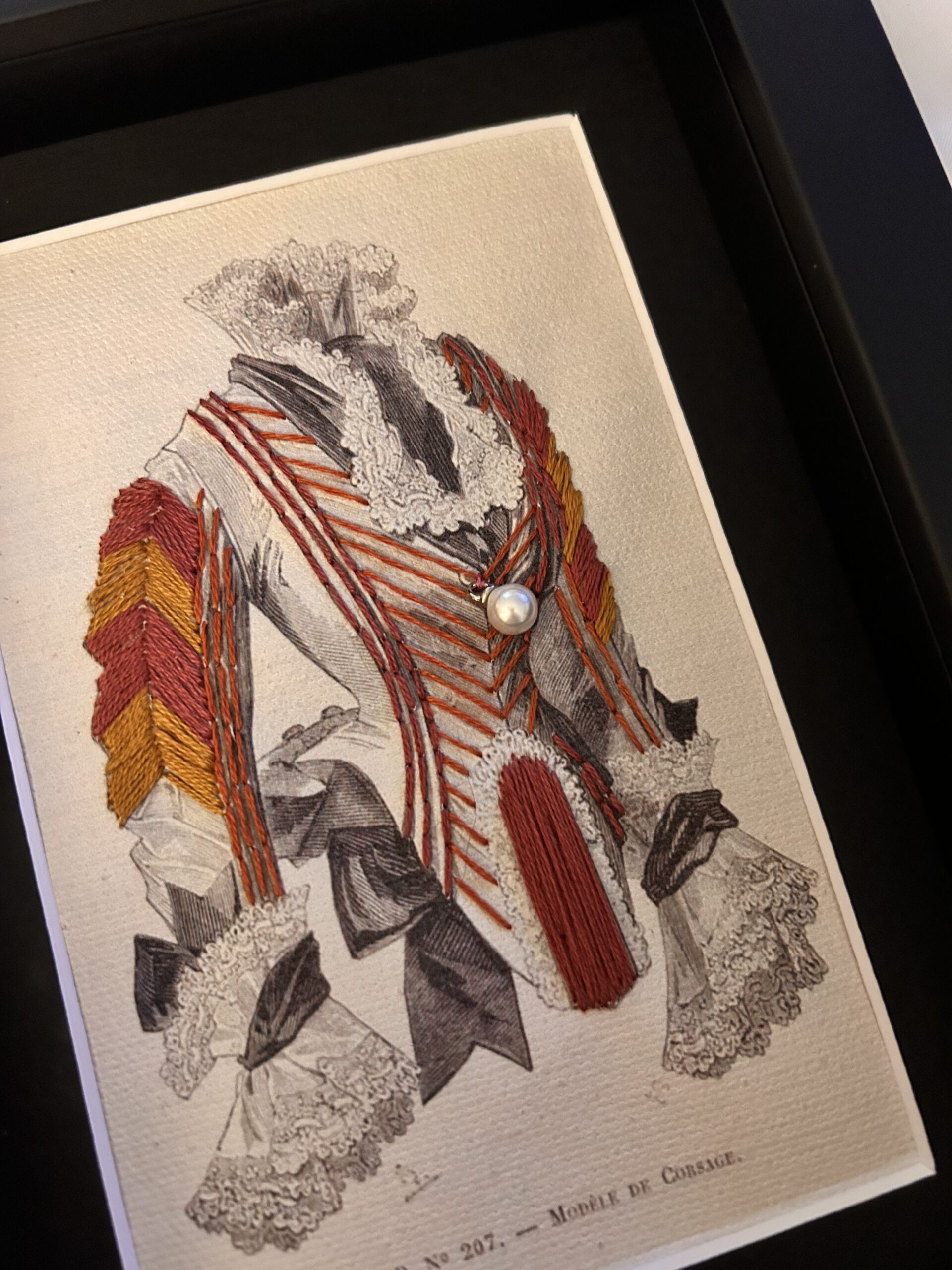 Victorian Fashion, Re-Stitched — Hand-Embroidered Fashion Illustrations - Image 9