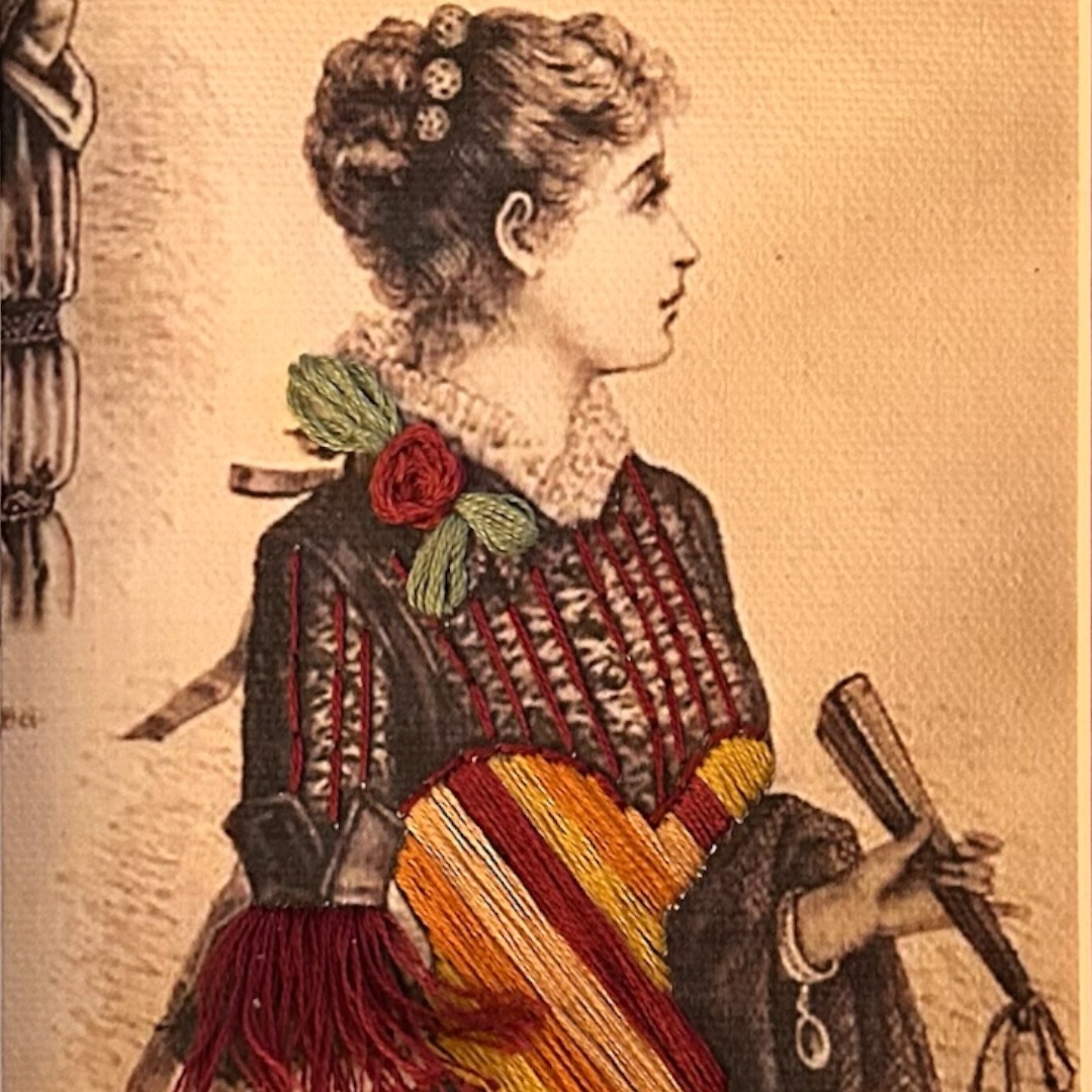 Victorian Fashion, Re-Stitched — Hand-Embroidered Fashion Illustrations - Image 6