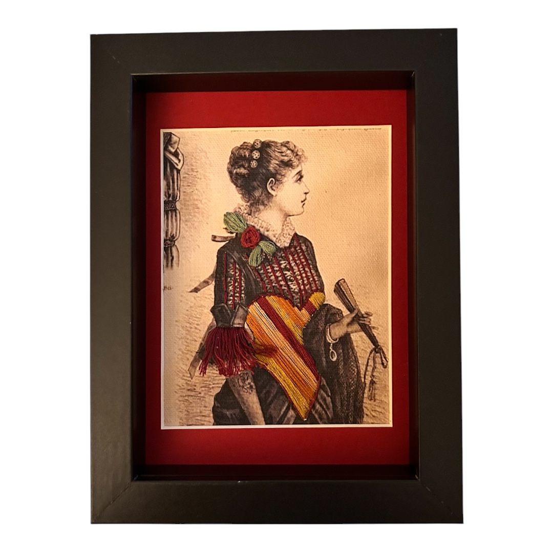 Victorian Fashion, Re-Stitched — Hand-Embroidered Fashion Illustrations - Image 7