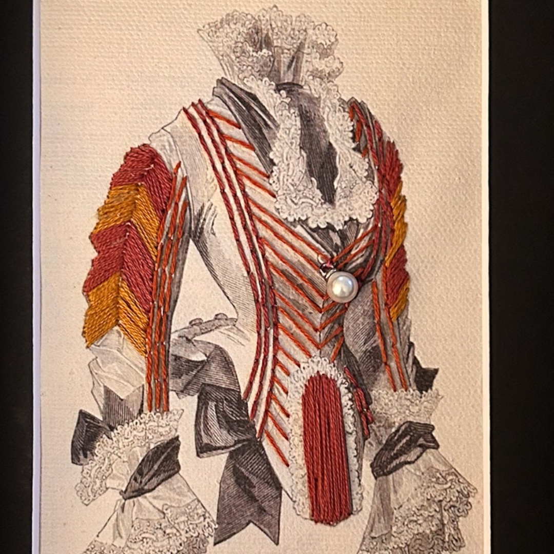 Victorian Fashion, Re-Stitched — Hand-Embroidered Fashion Illustrations - Image 2